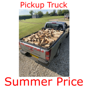 Pickup Truck / Hardwood / Standard sized Logs / Stacking