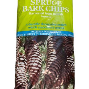 Spruce Bark Chips 70ltr