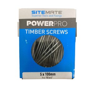 5 x 100 mm BZP Timber Screws (100) Pack Size