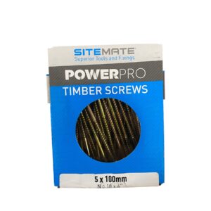 5 x 100 mm Timber Screws(100) Pack Size