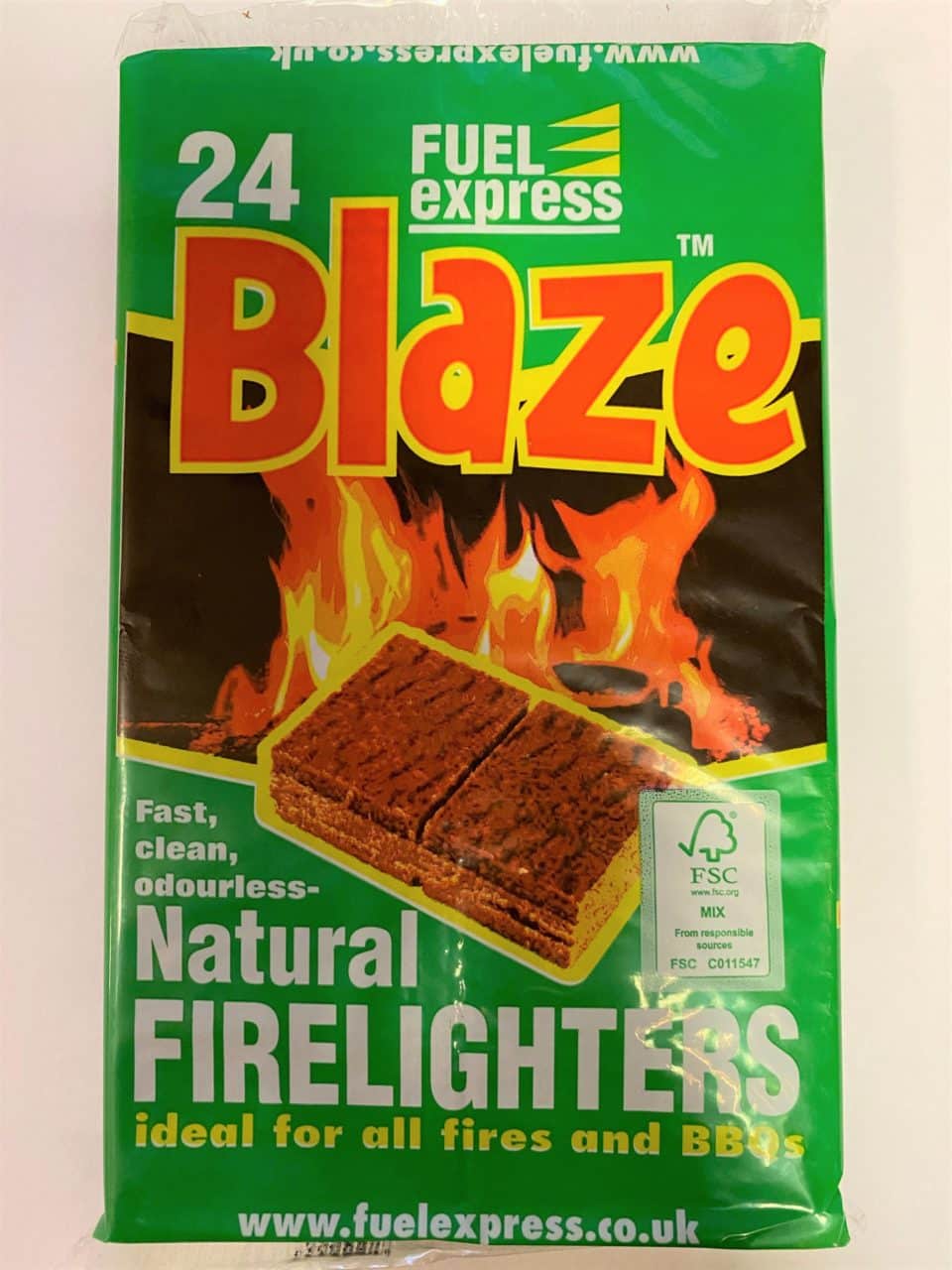 200 Natural Wood Firelighters Natural Wax Coated Wood Wool Flame Fire