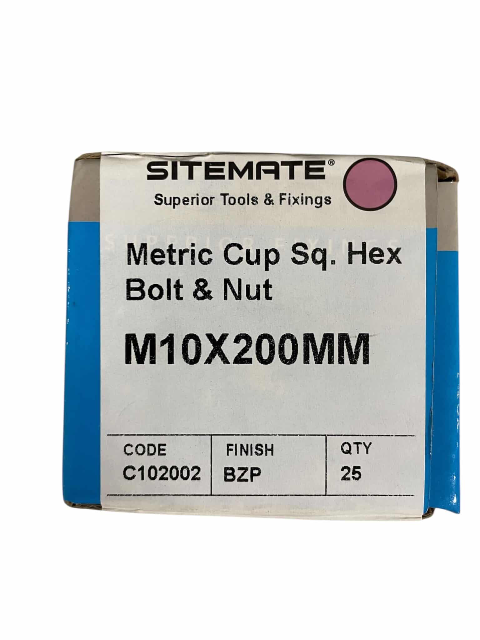 Coach Bolt M10 x 200mm (20 in Box)